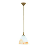 Pendant Lamp 1 x 75W E27, plastic/glass, brown