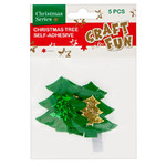 Christmas Decorations Self-Adhesive Christmas Tree 5pcs
