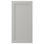 LERHYTTAN Door, light grey, 40x80 cm