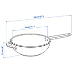 IKEA 365+ Wok, stainless steel/non-stick coating, 32 cm