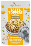 Applaws Taste Toppers in Gravy - Chicken Breast with White Beands, Pumpkin & Peas Dog Wet Food 85g