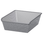KOMPLEMENT Mesh basket, dark grey, 50x58 cm
