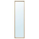 NISSEDAL Mirror, white stained oak effect, 40x150 cm