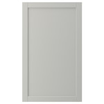 LERHYTTAN Door, light grey, 60x100 cm