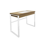 Desk Dolem Industrial, oak/white