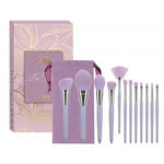 ECarla Make-up Brush Set 13pcs, purple