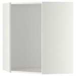 METOD Corner wall cabinet frame, white, 68x68x80 cm
