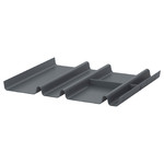 SUMMERA Drawer insert with 6 compartments, anthracite, 44x37 cm