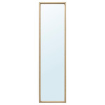 NISSEDAL Mirror, white stained oak effect, 40x150 cm
