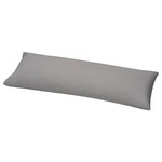 NONNEA Anatomical pillowcase, light grey, 40x140 cm