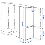TINAD Fridge/freezer, IKEA 500 integrated, 210/79 l