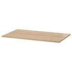 KOMPLEMENT Shelf, white stained oak effect, 100x58 cm