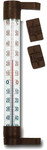 Terdens Thermometer for PVC Window 19.5 cm, brown