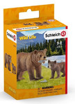 Schleich Grizzly Bear Mother with Cub 3+