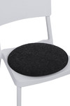 Round Chair Pad, dark grey