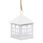 Christmas LED Lantern 8 cm, white, battery-operated