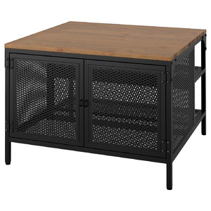 FJÄLLBO Storage table, black, 68x68x48 cm