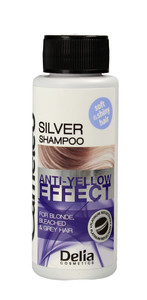 Delia Cosmetics Cameleo Silver Shampoo for Blonde, Bleached & Grey Hair Anti-Yellow 50ml