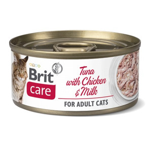 Brit Care Cat Tuna & Chicken and Milk Can 70g