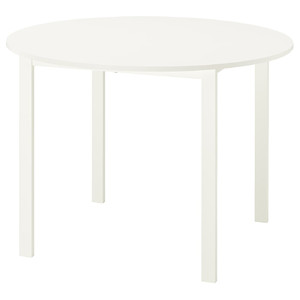 VIHALS Table, white/white, 107 cm