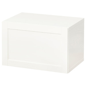 BESTÅ Wall-mounted cabinet combination, white/Hanviken, 60x42x38 cm