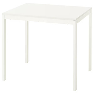 VIHALS Extendable table, white, 84/120x74 cm