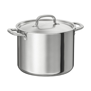 IKEA 365+ Pot with lid, stainless steel, 8.0 l