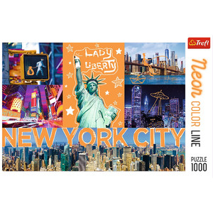 Trefl Jigsaw Puzzle Neon Color Line New York City 1000pcs 12+