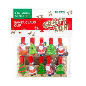Christmas Decoration Santa Claus Clip 10pcs