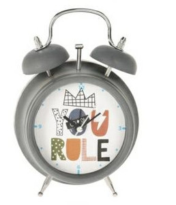 Classic Alarm Clock You Rule, grey