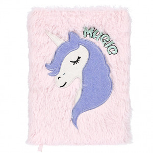 Plush Notebook Magic Pastel Unicorn