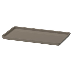 KUGGIS Lid, dark grey-beige, 18x26 cm