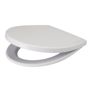 Soft-close Toilet Seat Lagon, polypropylene, white