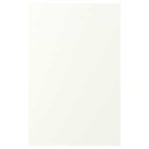 VALLSTENA 2-p door f corner base cabinet set, white, 25x80 cm