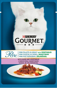 Gourmet Perle Cat Food Venison with Vegetables 85g