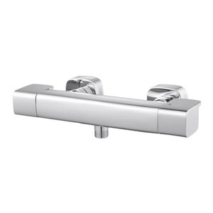 GoodHome Shower Mixer Tap Thermostatic Teesta, silver