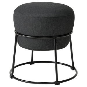 EMMISLÖV Pouffe, Vissle dark grey
