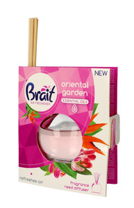 Brait Air Freshener Fragrance Reed Diffuser Oriental Garden - 4 Sticks + 40ml