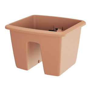 Railing Planter for Balcony Rail Respana Railing 29 cm, terracotta