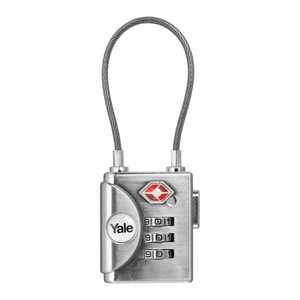 Yale Cable Padlock TSA 32 mm, aluminium