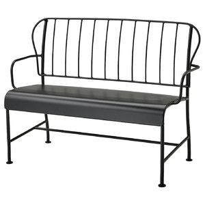 LÄCKÖ 2-seat sofa, outdoor, grey