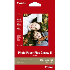 Canon Photo Paper Plus Glossy II PP201 4x6 50 Sheets