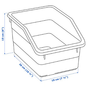SOCKERBIT Box, white, 19x26x15 cm