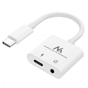 MacLean Cable Adapter USB-C 3.5 mm jack PD MCTV-848