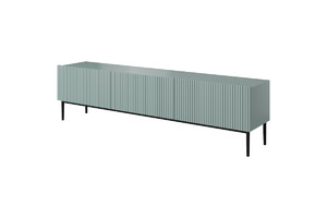 TV Cabinet Nicole 200 cm, sage/black legs