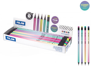 Milan Pencil with Eraser HB Sunset 24pcs