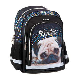School Backpack Cute Puppy