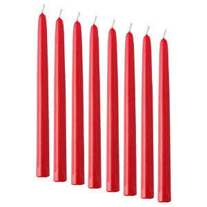 VINTERFINT scented candle in glass, Five spices of winter red, 25 hr - IKEA