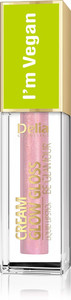 Delia Cosmetics Cream Glow Gloss Lip Gloss Vegan no. 102 Rose Light 5ml