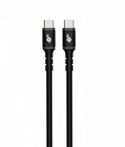 TB USB Cable USB C - USB C 3 m, black, silicon